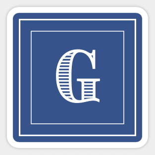 G Monogram Sticker